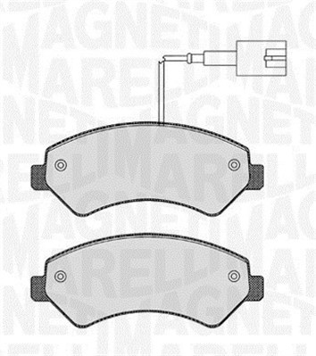 Brake Pad Set, disc brake - 363916060190 MAGNETI MARELLI