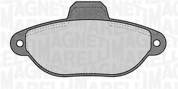 Brake Pad Set, disc brake - 363916060220 MAGNETI MARELLI
