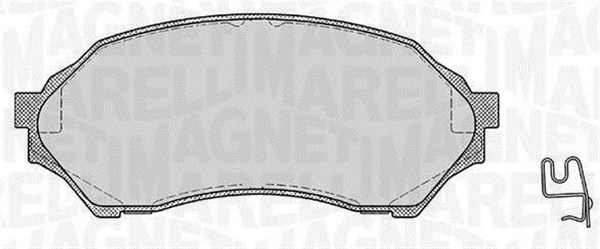 Brake Pad Set, disc brake - 363916060293 MAGNETI MARELLI