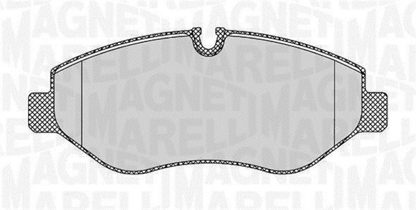 Brake Pad Set, disc brake - 363916060298 MAGNETI MARELLI