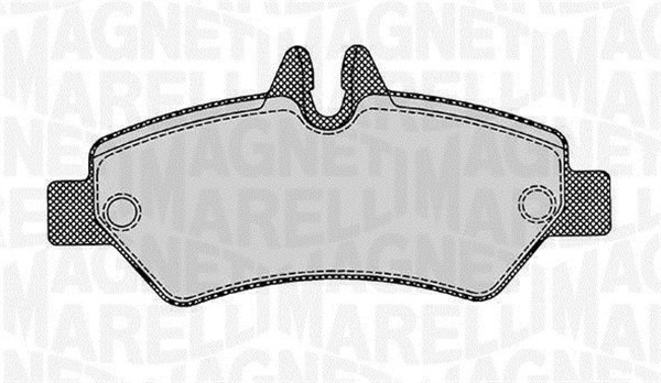 Brake Pad Set, disc brake - 363916060300 MAGNETI MARELLI