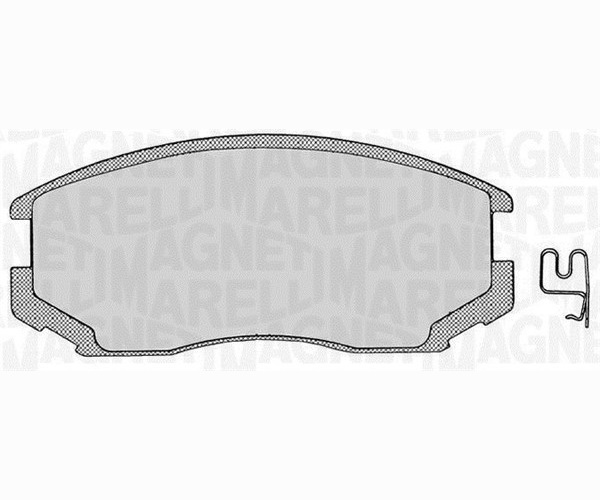 Brake Pad Set, disc brake - 363916060333 MAGNETI MARELLI
