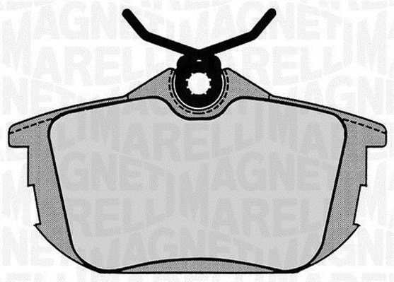 Brake Pad Set, disc brake - 363916060336 MAGNETI MARELLI
