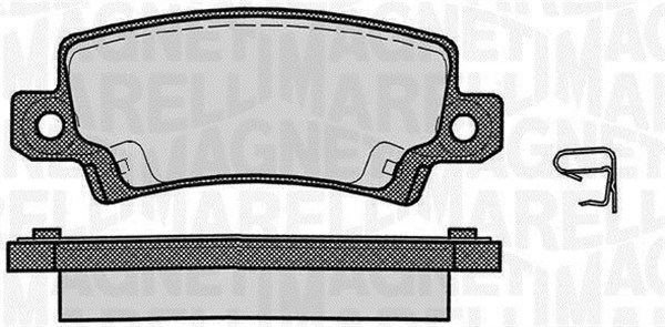Brake Pad Set, disc brake - 363916060407 MAGNETI MARELLI