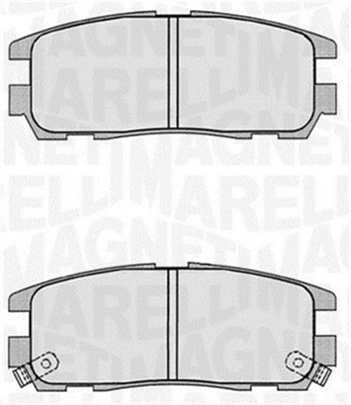 Brake Pad Set, disc brake - 363916060497 MAGNETI MARELLI