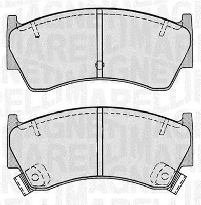 Brake Pad Set, disc brake - 363916060518 MAGNETI MARELLI