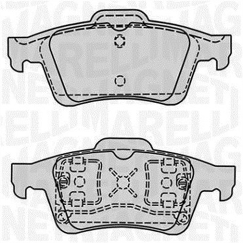 Brake Pad Set, disc brake - 363916060569 MAGNETI MARELLI