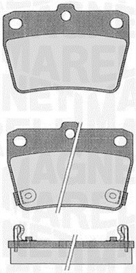 Brake Pad Set, disc brake - 363916060578 MAGNETI MARELLI