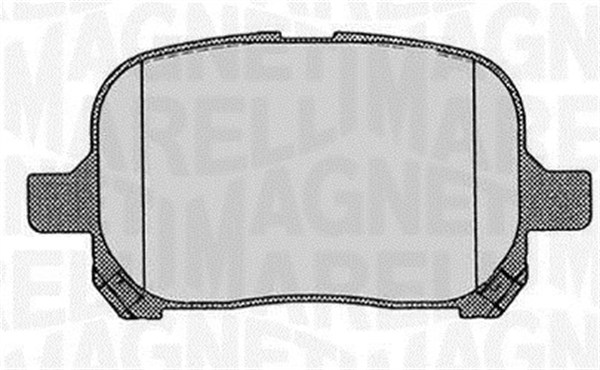 Brake Pad Set, disc brake - 363916060597 MAGNETI MARELLI
