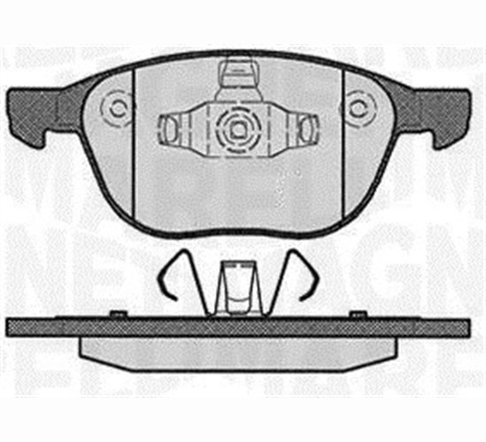 Brake Pad Set, disc brake - 363916060604 MAGNETI MARELLI