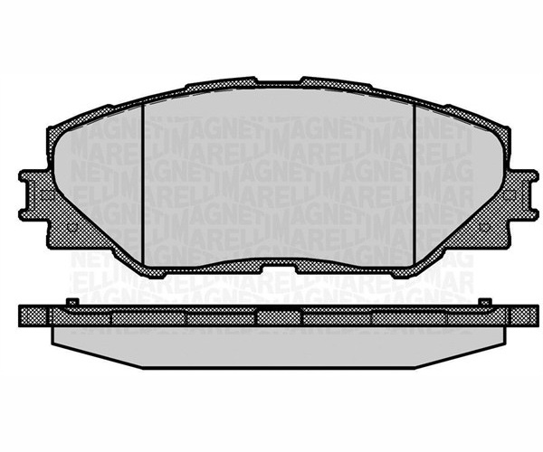 Brake Pad Set, disc brake - 363916060632 MAGNETI MARELLI