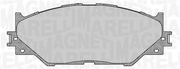 Kit pastiglie freno, Freno a disco - 363916060637 MAGNETI MARELLI