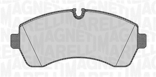 Kit pastiglie freno, Freno a disco - 363916060647 MAGNETI MARELLI