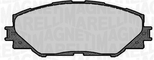 Brake Pad Set, disc brake - 363916060663 MAGNETI MARELLI