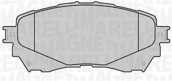 Kit pastiglie freno, Freno a disco - 363916060677 MAGNETI MARELLI
