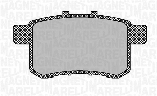 Комплект тормозных колодок, дисковый тормоз - 363916060703 MAGNETI MARELLI