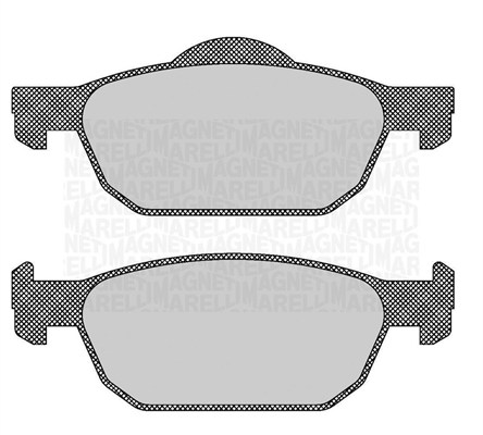 Brake Pad Set, disc brake - 363916060706 MAGNETI MARELLI