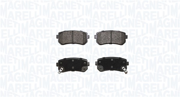 Kit pastiglie freno, Freno a disco - 363916060872 MAGNETI MARELLI