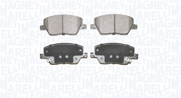 Brake Pad Set, disc brake - 363916060883 MAGNETI MARELLI