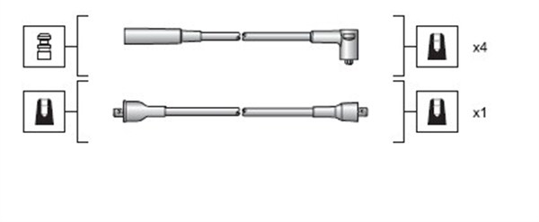 Ignition Cable Kit - 941318111023 MAGNETI MARELLI