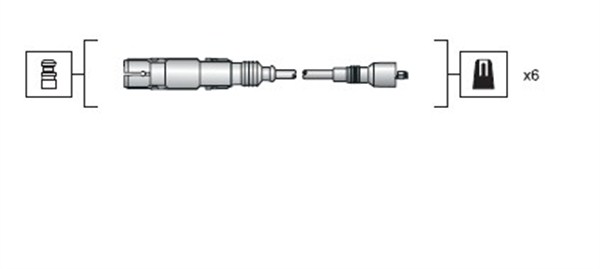 Ignition Cable Kit - 941318111043 MAGNETI MARELLI