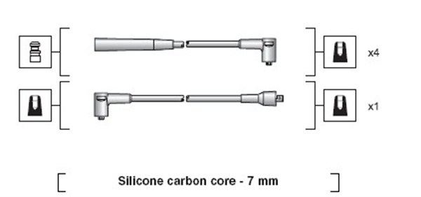 Ignition Cable Kit - 941318111071 MAGNETI MARELLI