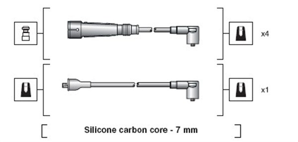 Ignition Cable Kit - 941318111155 MAGNETI MARELLI