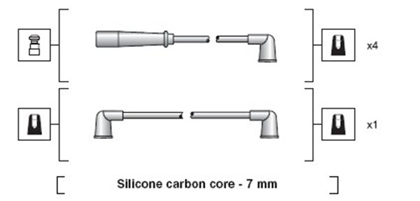 Ignition Cable Kit - 941318111184 MAGNETI MARELLI