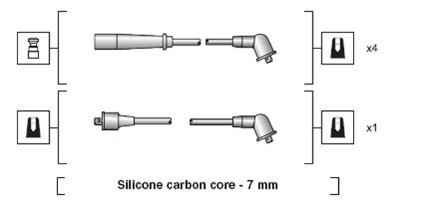 Ignition Cable Kit - 941318111185 MAGNETI MARELLI
