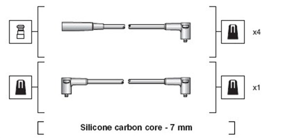 Ignition Cable Kit - 941318111198 MAGNETI MARELLI