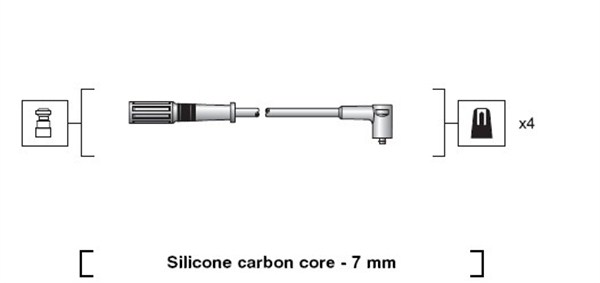 Ignition Cable Kit - 941318111204 MAGNETI MARELLI