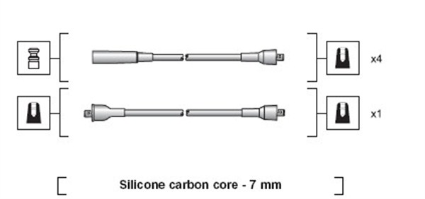 Ignition Cable Kit - 941318111253 MAGNETI MARELLI