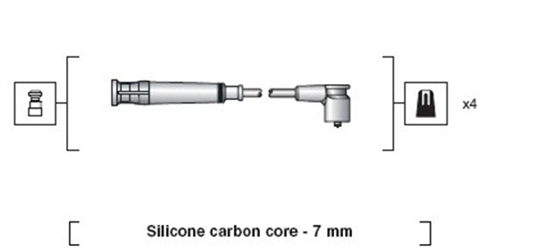 Ignition Cable Kit - 941318111269 MAGNETI MARELLI