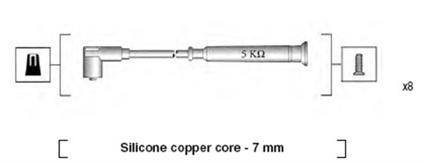 Kit cavi accensione - 941045270514 MAGNETI MARELLI