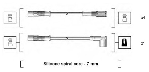 Ignition Cable Kit - 941095470590 MAGNETI MARELLI