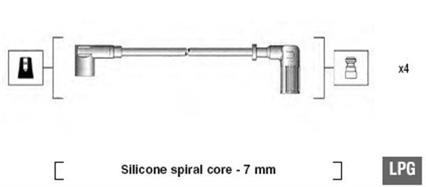 Ignition Cable Kit - 941095680607 MAGNETI MARELLI