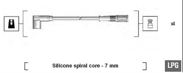 Ignition Cable Kit - 941095780616 MAGNETI MARELLI
