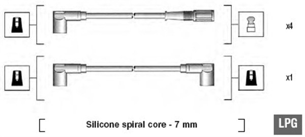 Ignition Cable Kit - 941095860624 MAGNETI MARELLI