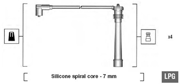 Ignition Cable Kit - 941095980634 MAGNETI MARELLI