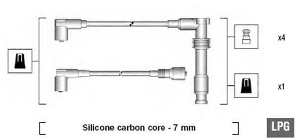 Zündleitungssatz - 941125290681 MAGNETI MARELLI