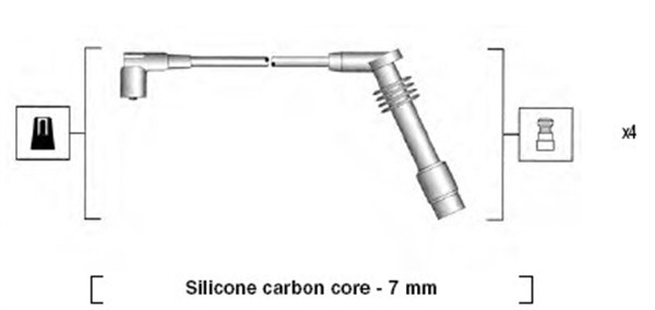 Ignition Cable Kit - 941125360686 MAGNETI MARELLI