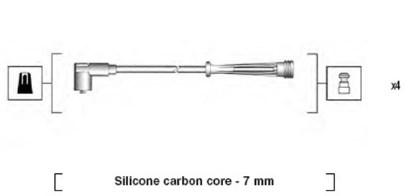 Ignition Cable Kit - 941145380735 MAGNETI MARELLI