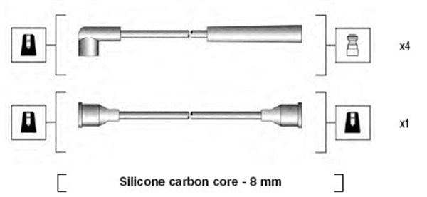 Ignition Cable Kit - 941185070768 MAGNETI MARELLI
