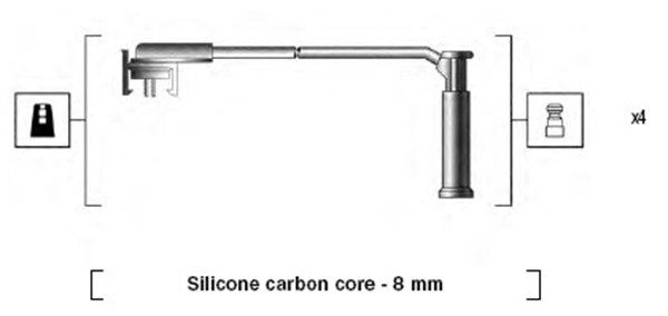 Ignition Cable Kit - 941185270781 MAGNETI MARELLI