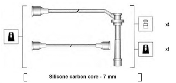 Ignition Cable Kit - 941285080844 MAGNETI MARELLI