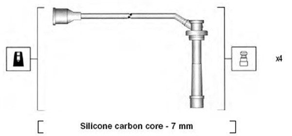 Ignition Cable Kit - 941285100846 MAGNETI MARELLI