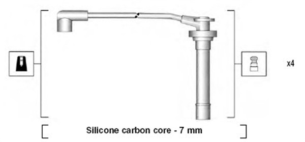 Ignition Cable Kit - 941295130859 MAGNETI MARELLI