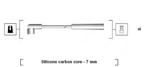 Ignition Cable Kit - 941295050877 MAGNETI MARELLI