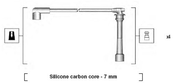 Ignition Cable Kit - 941295060878 MAGNETI MARELLI