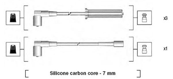 Ignition Cable Kit - 941365030926 MAGNETI MARELLI